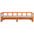 vidaXL viaszbarna tömör fenyőfa kanapéágy matrac nélkül 90 x 190 cm