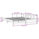 vidaXL viaszbarna tömör fenyőfa kanapéágy matrac nélkül 90 x 190 cm