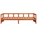 vidaXL viaszbarna tömör fenyőfa kanapéágy matrac nélkül 90 x 200 cm