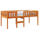 vidaXL viaszbarna tömör fenyőfa gyerekágy matrac nélkül 90 x 200 cm