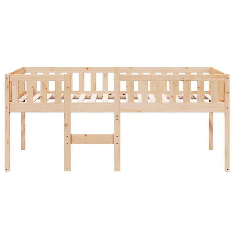 vidaXL tömör fenyőfa gyerekágy matrac nélkül 75 x 190 cm