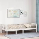 vidaXL fehér tömör fenyőfa gyerekágy matrac nélkül 80 x 200 cm