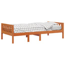 vidaXL viaszbarna tömör fenyőfa gyerekágy matrac nélkül 80 x 200 cm
