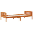 vidaXL viaszbarna tömör fenyőfa gyerekágy matrac nélkül 80 x 200 cm