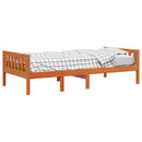 vidaXL viaszbarna tömör fenyőfa gyerekágy matrac nélkül 90 x 200 cm