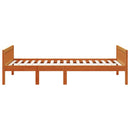 vidaXL viaszbarna tömör fenyőfa gyerekágy matrac nélkül 90 x 200 cm