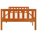 vidaXL viaszbarna tömör fenyőfa gyerekágy matrac nélkül 90 x 190 cm