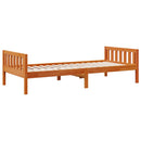 vidaXL viaszbarna tömör fenyőfa gyerekágy matrac nélkül 90 x 190 cm
