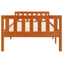 vidaXL viaszbarna tömör fenyőfa gyerekágy matrac nélkül 75 x 190 cm