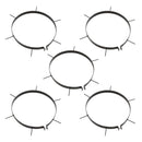 vidaXL fekete vas kerti fűhenger szellőztető tüskékkel 63 L