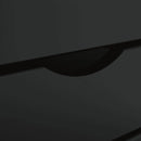 vidaXL MOSS fekete tömör fenyőfa görgős szekrény fiókokkal