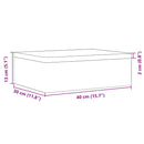 vidaXL Fa doboz fedővel 40x30x13 cm tömör fa fenyő