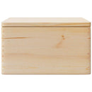 vidaXL Fa doboz fedővel 40x30x23 cm tömör fa fenyő