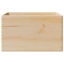vidaXL Fa doboz fogantyúkkal 40x30x23 cm tömör fa fenyő