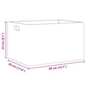 vidaXL Fa doboz fogantyúkkal 40x30x23 cm tömör fa fenyő