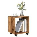 vidaXL antik fa színű szerelt fa görgős szekrény 37 x 33 x 42,5 cm