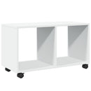 vidaXL fehér szerelt fa görgős szekrény 72 x 33 x 42,5 cm