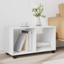 vidaXL fehér szerelt fa görgős szekrény 72 x 33 x 42,5 cm