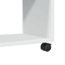 vidaXL fehér szerelt fa görgős szekrény 72 x 33 x 42,5 cm