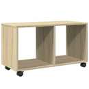 vidaXL sonoma tölgy színű szerelt fa görgős szekrény 72 x 33 x 42,5 cm