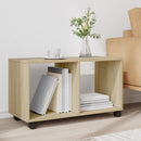 vidaXL sonoma tölgy színű szerelt fa görgős szekrény 72 x 33 x 42,5 cm