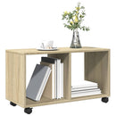 vidaXL sonoma tölgy színű szerelt fa görgős szekrény 72 x 33 x 42,5 cm