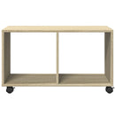 vidaXL sonoma tölgy színű szerelt fa görgős szekrény 72 x 33 x 42,5 cm