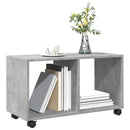 vidaXL betonszürke szerelt fa görgős szekrény 72 x 33 x 42,5 cm