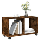 vidaXL füstös tölgy színű szerelt fa görgős szekrény 72 x 33 x 42,5 cm