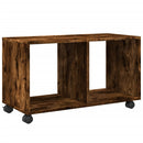 vidaXL füstös tölgy színű szerelt fa görgős szekrény 72 x 33 x 42,5 cm