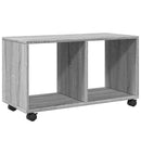 vidaXL szürke sonoma színű szerelt fa görgős szekrény 72x33x42,5 cm