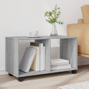 vidaXL szürke sonoma színű szerelt fa görgős szekrény 72x33x42,5 cm