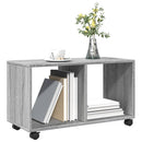 vidaXL szürke sonoma színű szerelt fa görgős szekrény 72x33x42,5 cm