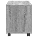 vidaXL szürke sonoma színű szerelt fa görgős szekrény 72x33x42,5 cm