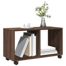 vidaXL barna tölgy színű szerelt fa görgős szekrény 72 x 33 x 42,5 cm