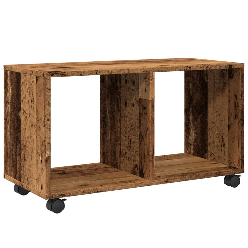 vidaXL antik fa színű szerelt fa görgős szekrény 72 x 33 x 42,5 cm