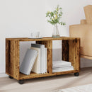 vidaXL antik fa színű szerelt fa görgős szekrény 72 x 33 x 42,5 cm
