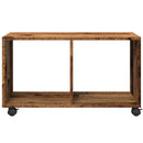 vidaXL antik fa színű szerelt fa görgős szekrény 72 x 33 x 42,5 cm
