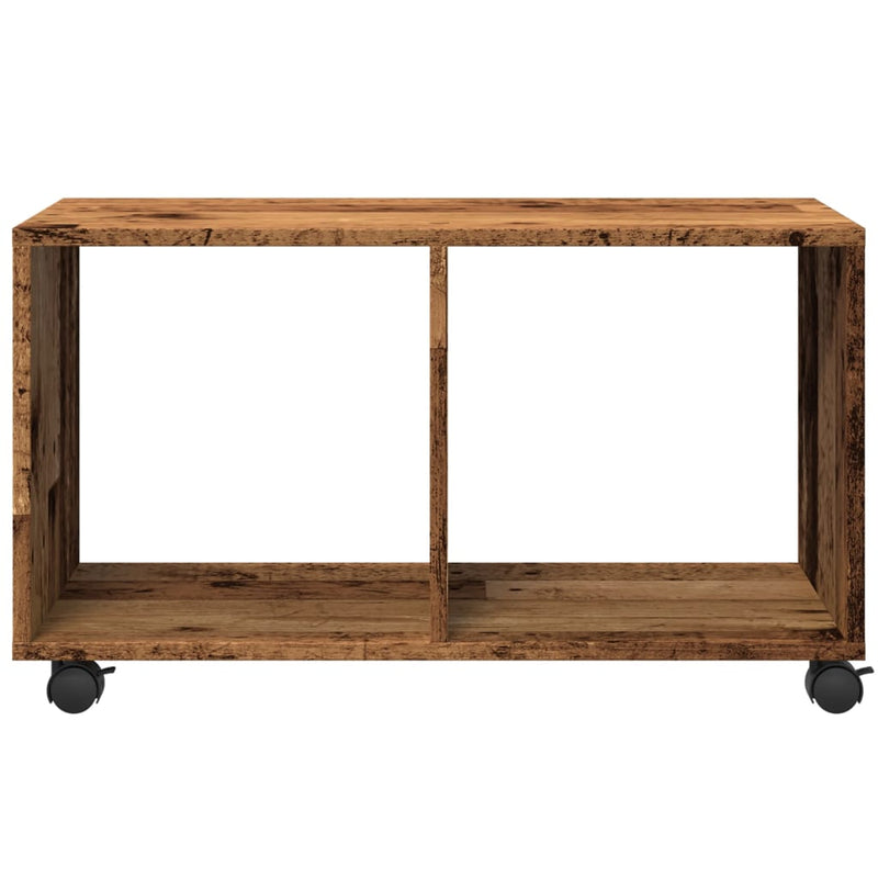 vidaXL antik fa színű szerelt fa görgős szekrény 72 x 33 x 42,5 cm