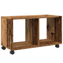 vidaXL antik fa színű szerelt fa görgős szekrény 72 x 33 x 42,5 cm