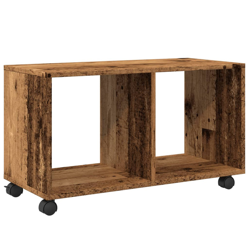 vidaXL antik fa színű szerelt fa görgős szekrény 72 x 33 x 42,5 cm