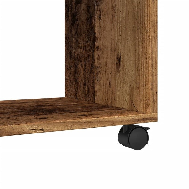 vidaXL antik fa színű szerelt fa görgős szekrény 72 x 33 x 42,5 cm