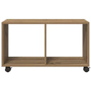 vidaXL kézműves tölgy színű szerelt fa görgős szekrény 72x33x42,5 cm