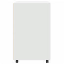 vidaXL fehér szerelt fa kerekes szekrény 60 x 48 x 81 cm