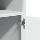 vidaXL fehér szerelt fa kerekes szekrény 60 x 48 x 81 cm