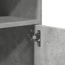 vidaXL betonszürke szerelt fa kerekes szekrény 60 x 48 x 81 cm