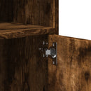 vidaXL füstös tölgy színű szerelt fa kerekes szekrény 60 x 48 x 81 cm