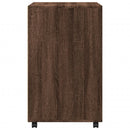 vidaXL barna tölgyszínű szerelt fa kerekes szekrény 60 x 48 x 81 cm