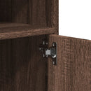 vidaXL barna tölgyszínű szerelt fa kerekes szekrény 60 x 48 x 81 cm