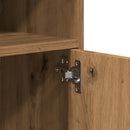 vidaXL kézműves tölgy színű szerelt fa görgős szekrény 72x33x42,5 cm